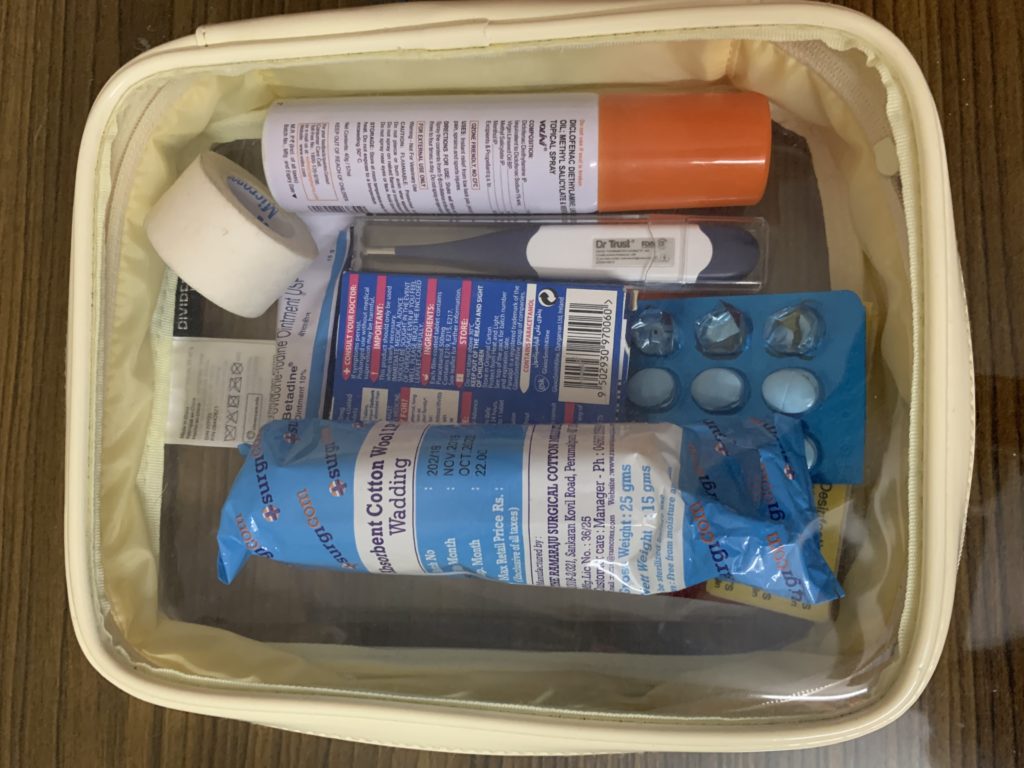 what to pack for Egypt: medicines & first aid kit