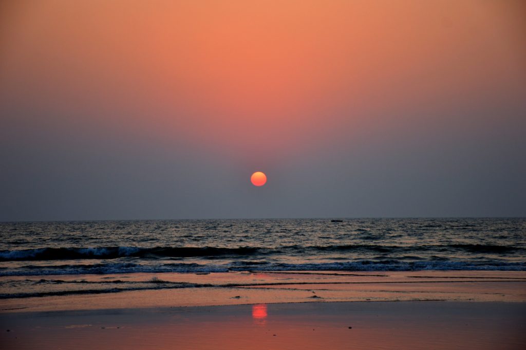 watching sunset - things to do in Goa